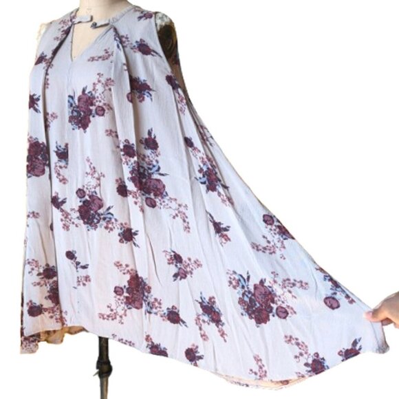 Free People Tree Swing Tunic Top Trapeze Floral Dress Size M - Picture 9 of 16